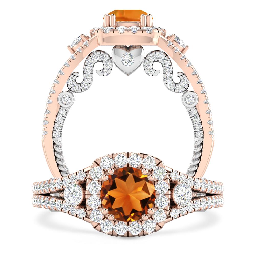 Rose Gold - Citrine