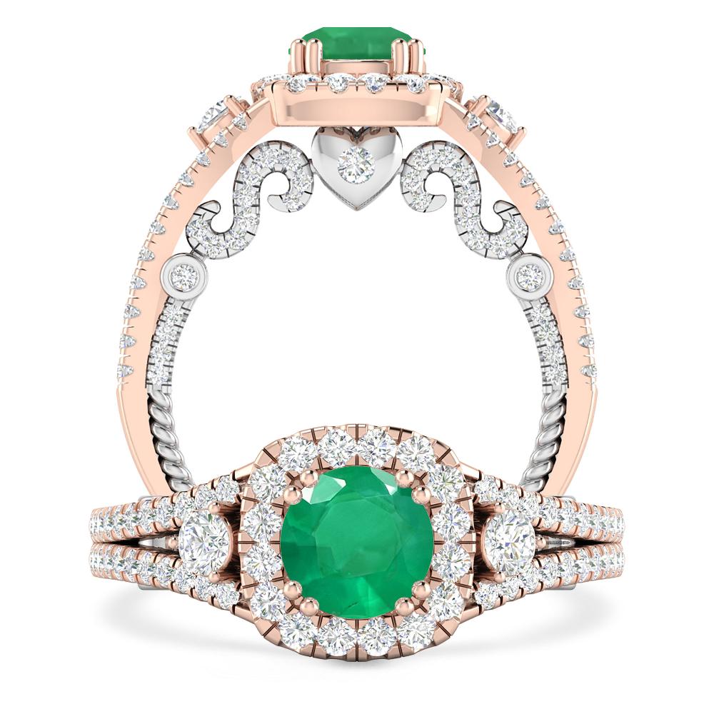 Rose Gold - Emerald