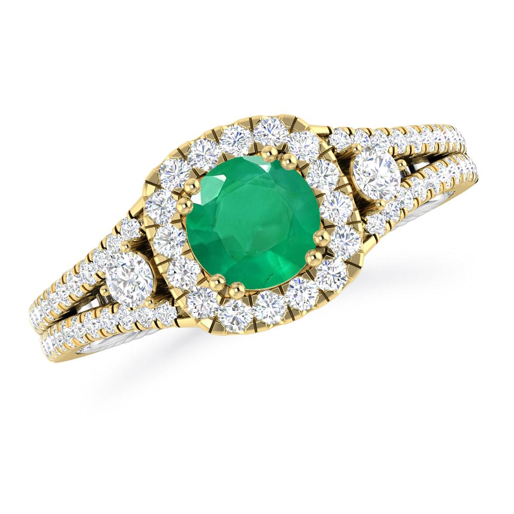 Yellow Gold - Emerald