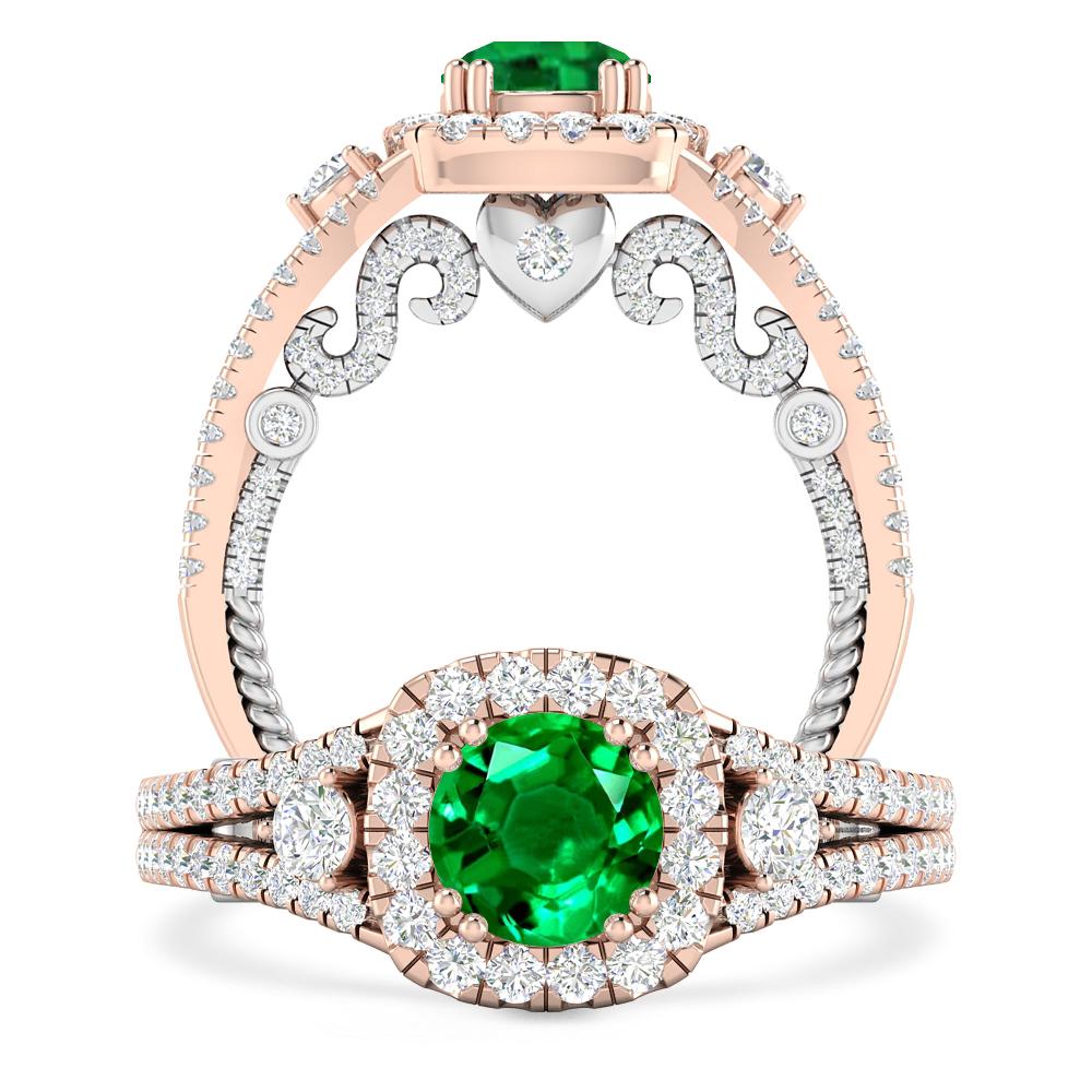 Rose Gold - Emerald