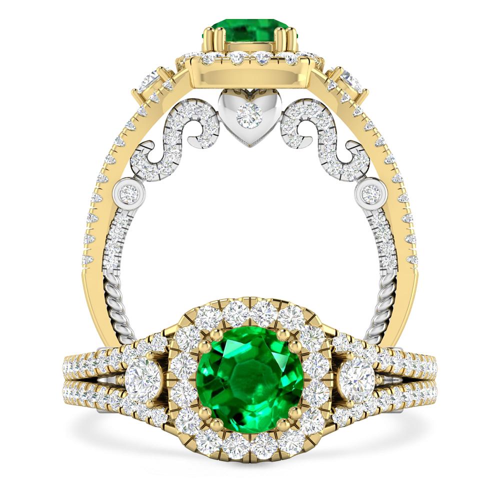 Yellow Gold - Emerald