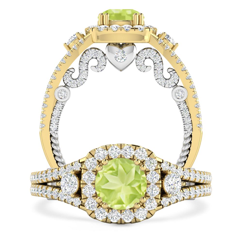 Yellow Gold - Peridot