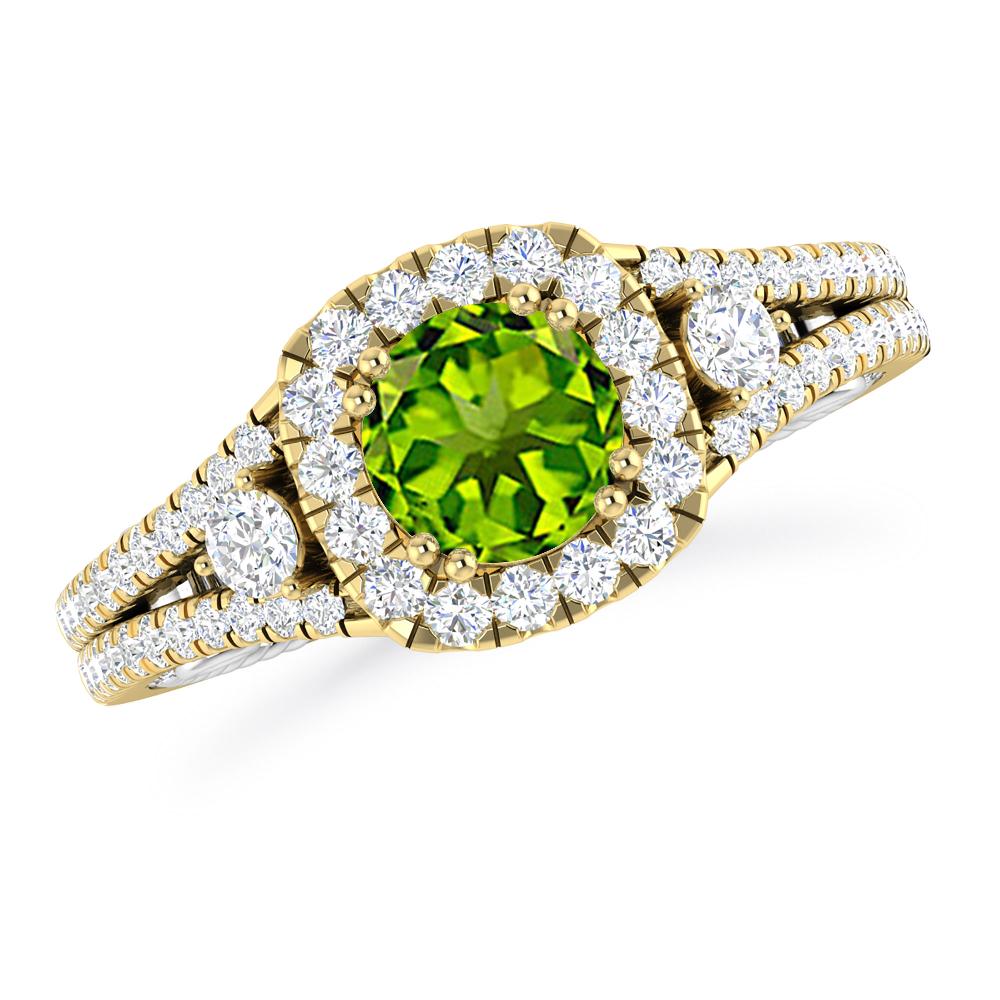 Yellow Gold - Peridot