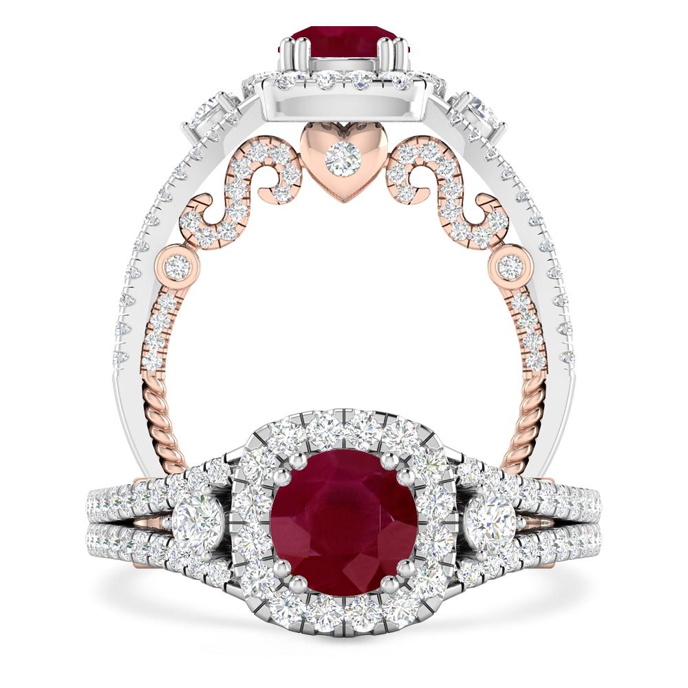 White Gold - Ruby