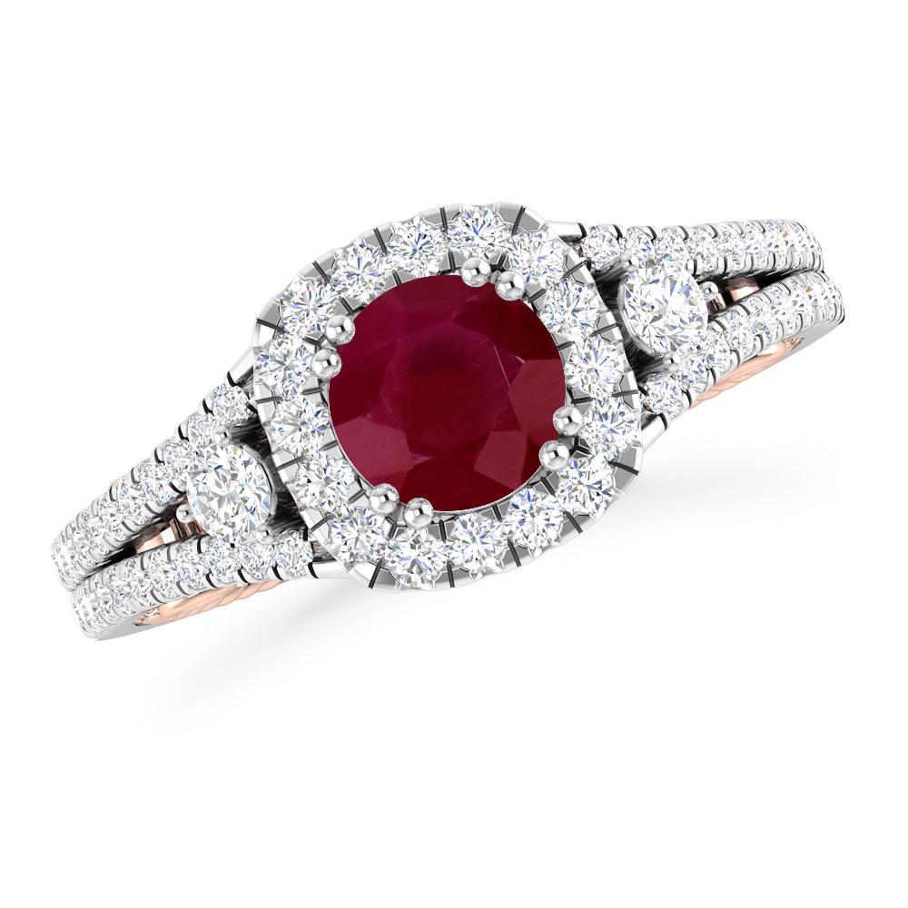 White Gold - Ruby