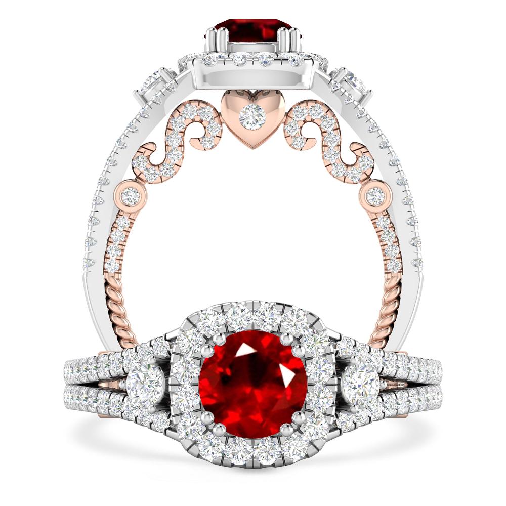 White Gold - Ruby