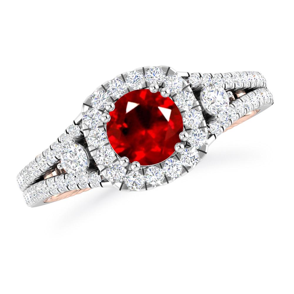 White Gold - Ruby