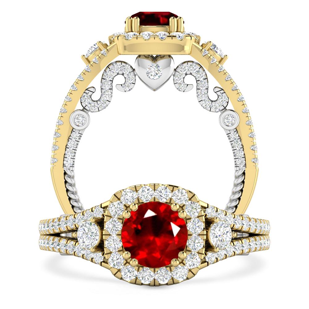 Yellow Gold - Ruby