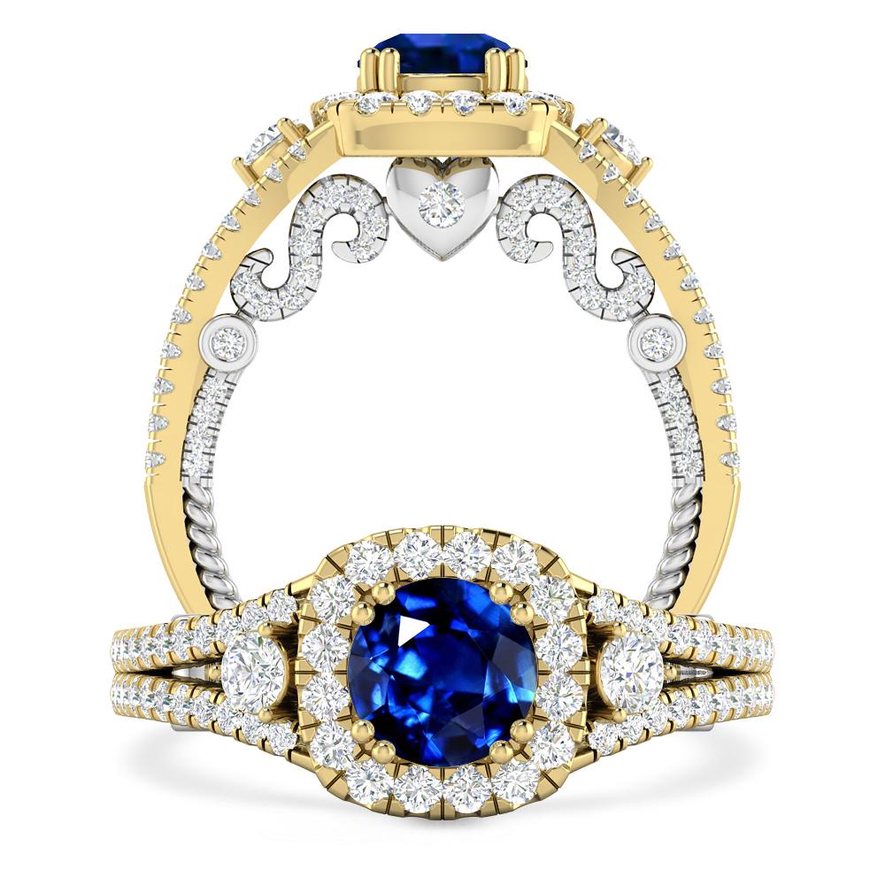 Yellow Gold - Sapphire