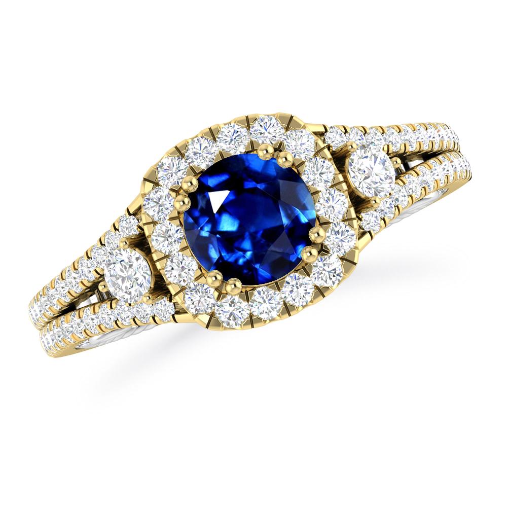 Yellow Gold - Sapphire