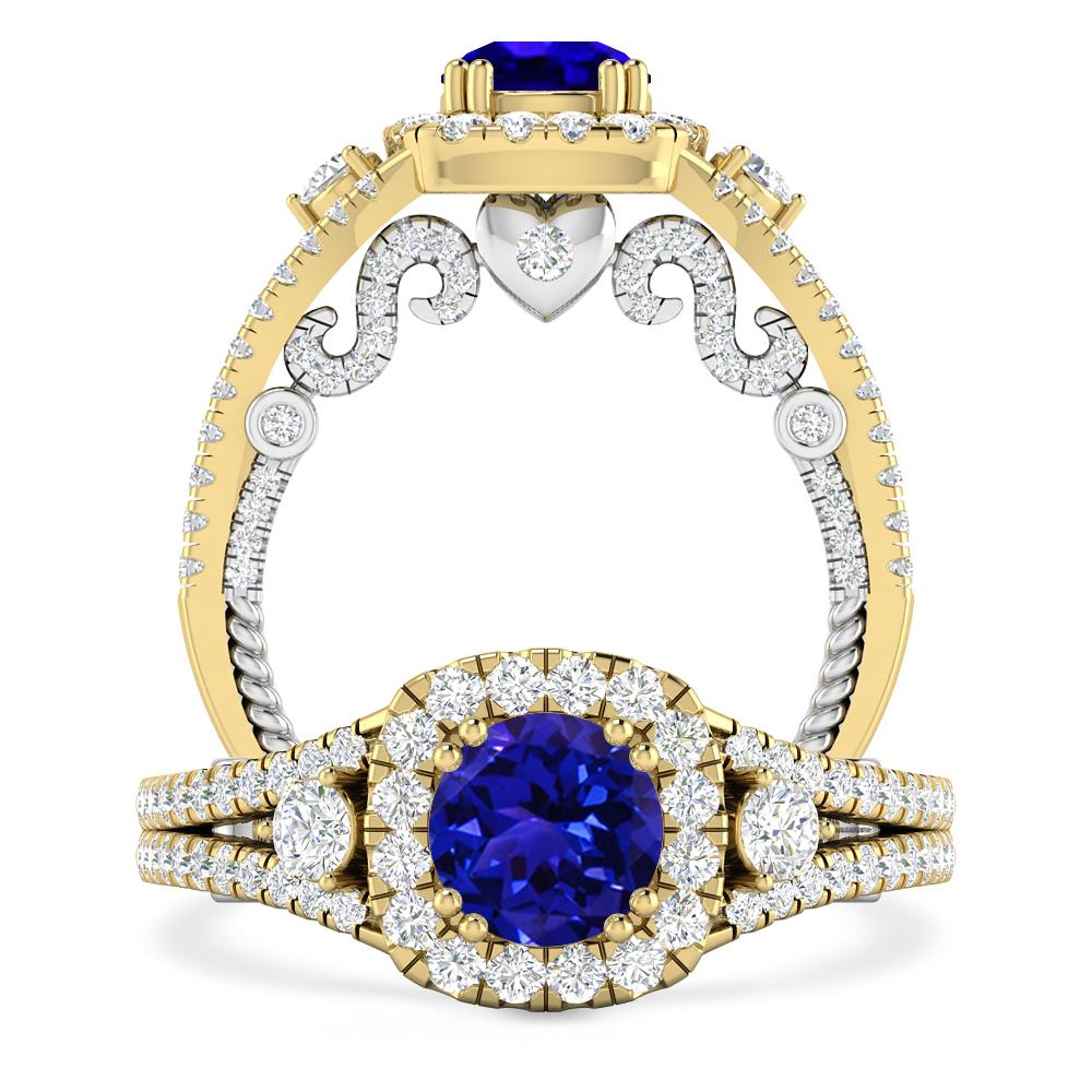 Yellow Gold - Tanzanite