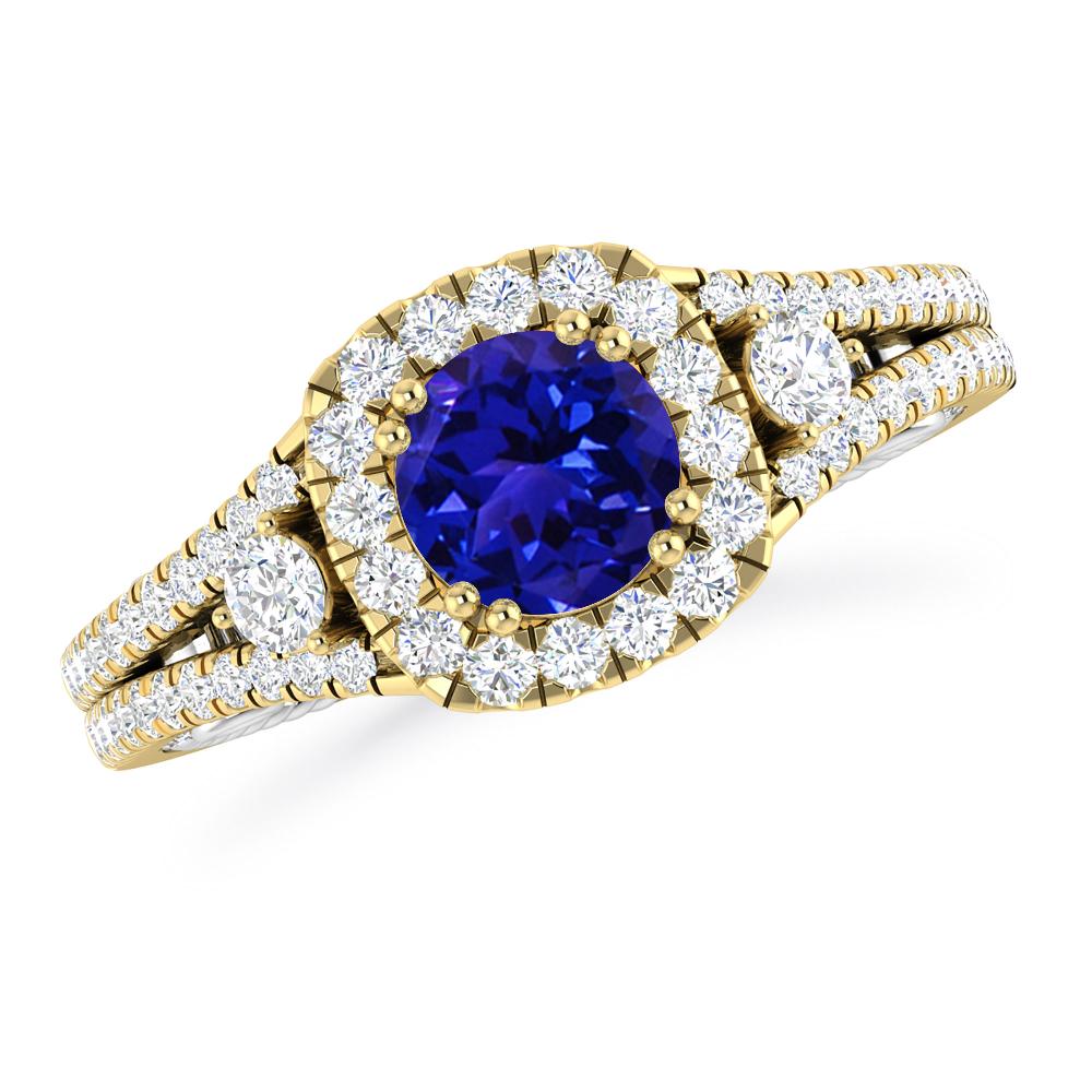 Yellow Gold - Tanzanite