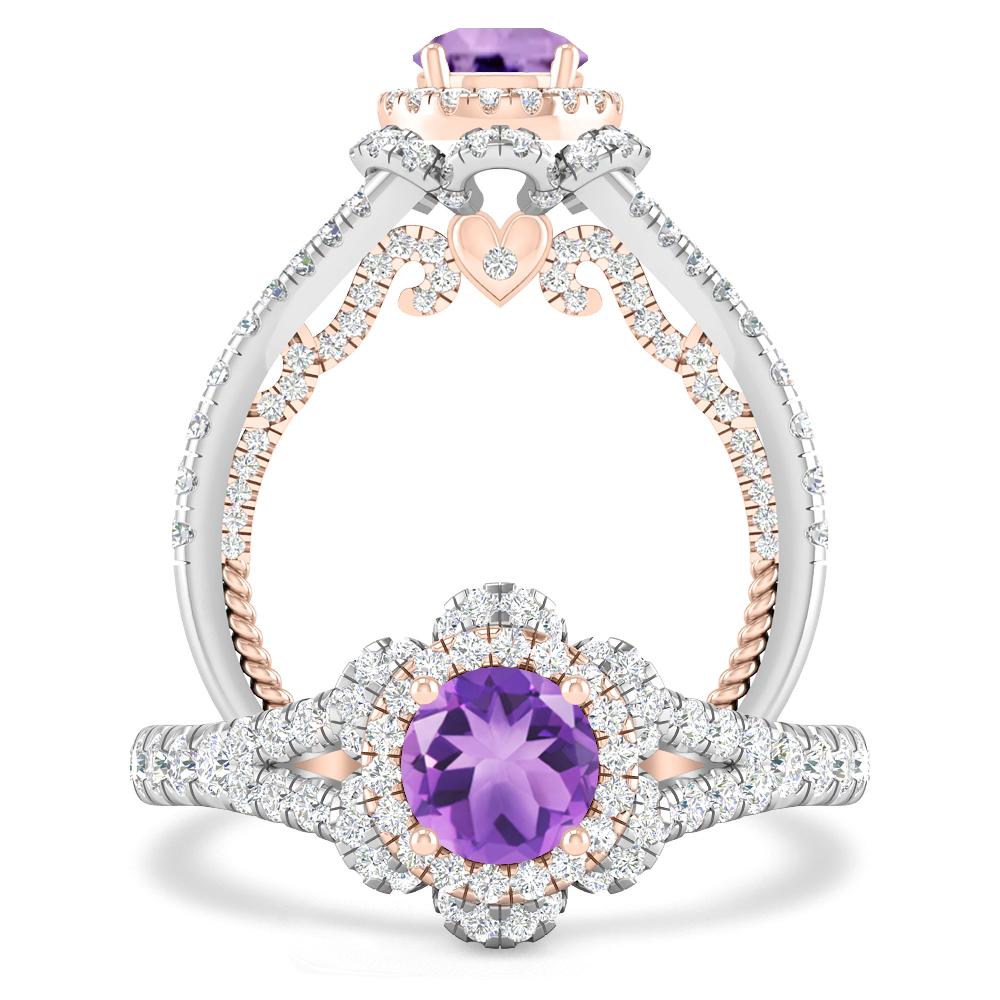 White Gold - Amethyst