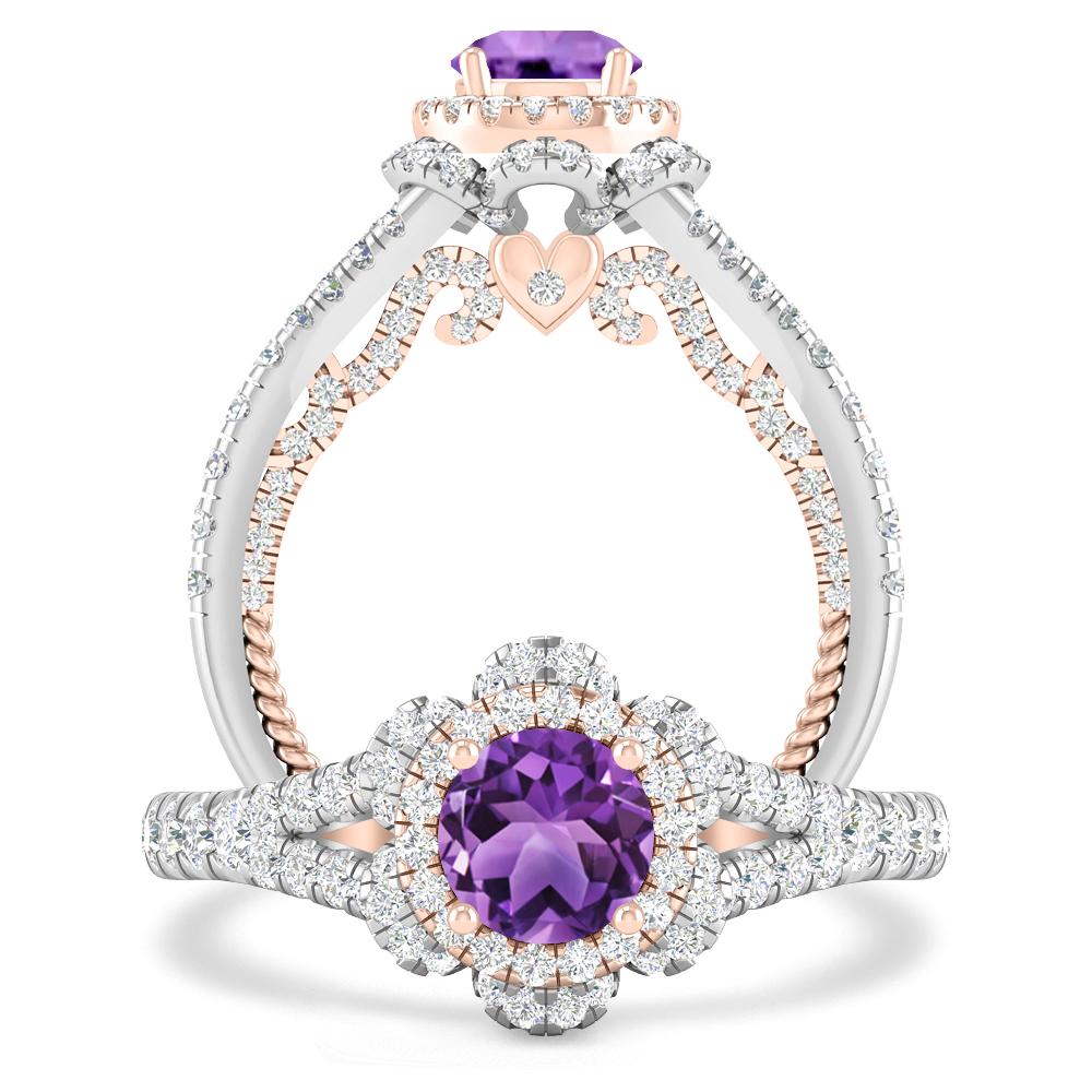 White Gold - Amethyst