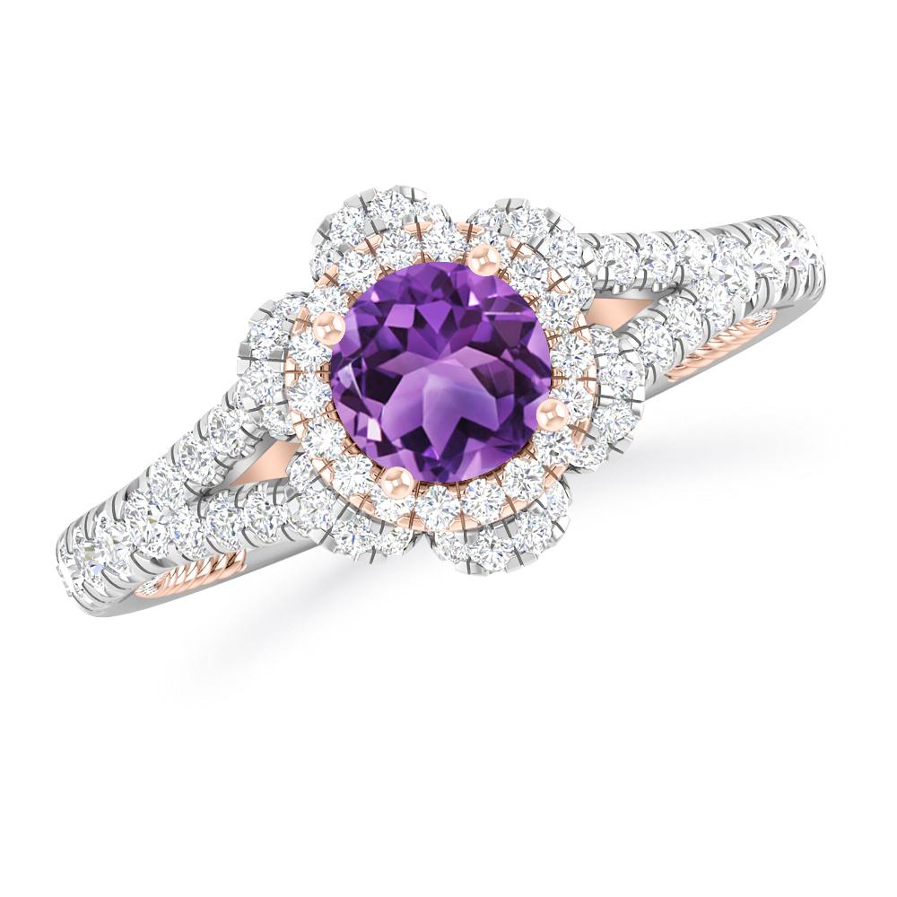 White Gold - Amethyst