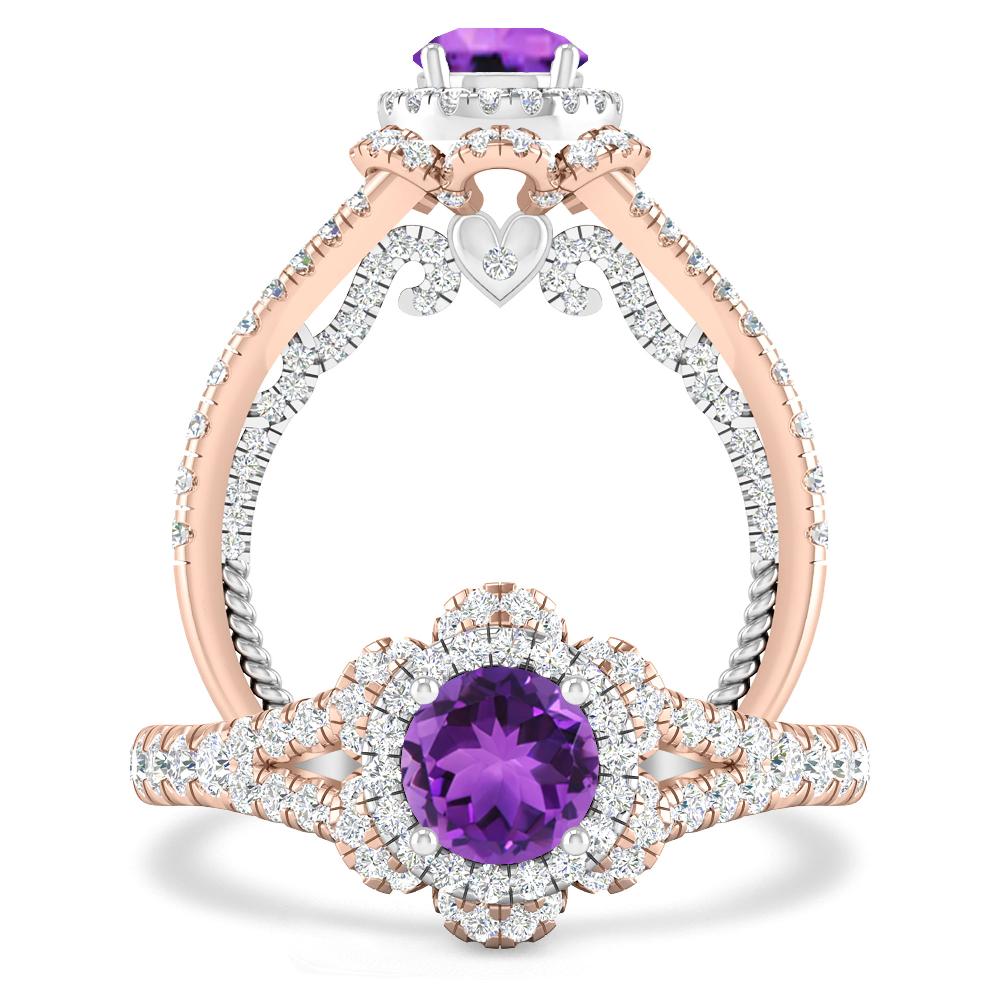 Rose Gold - Amethyst