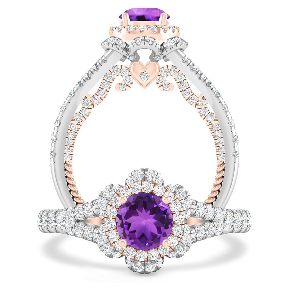 White Gold - Amethyst