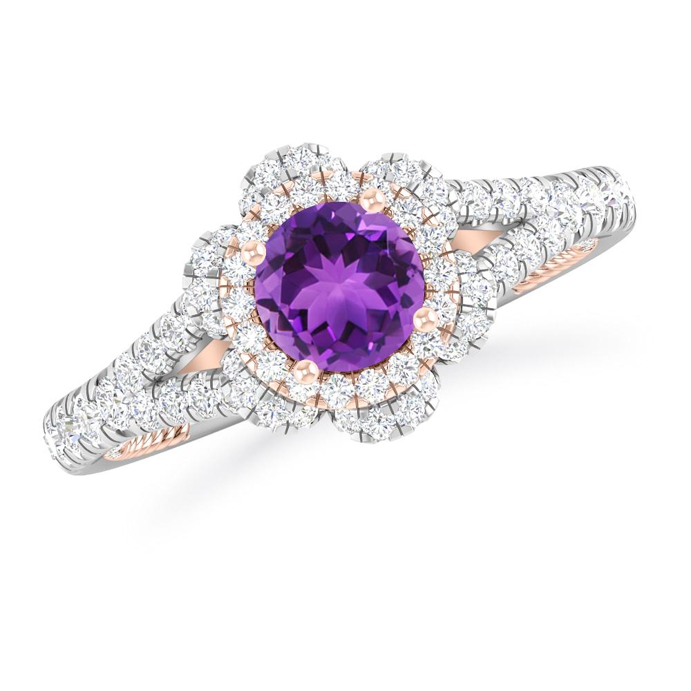 White Gold - Amethyst