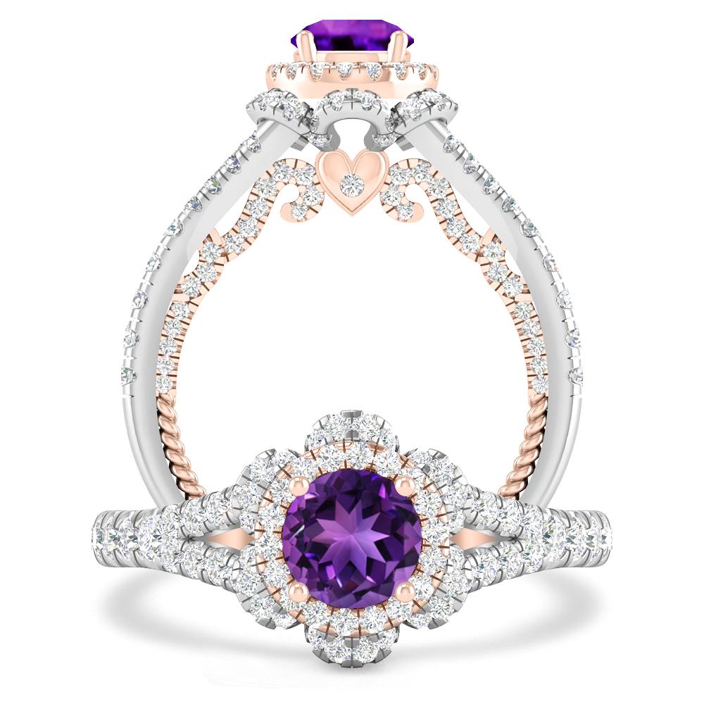 White Gold - Amethyst