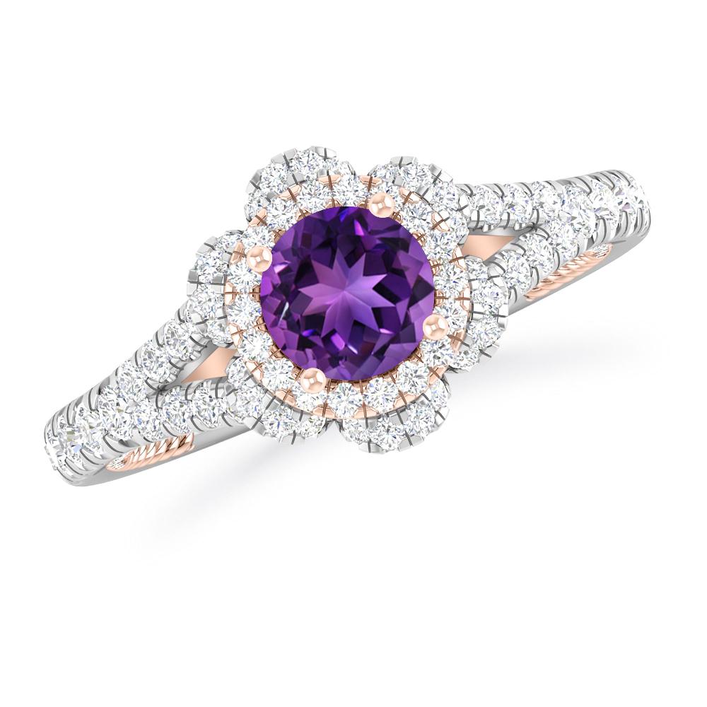 White Gold - Amethyst