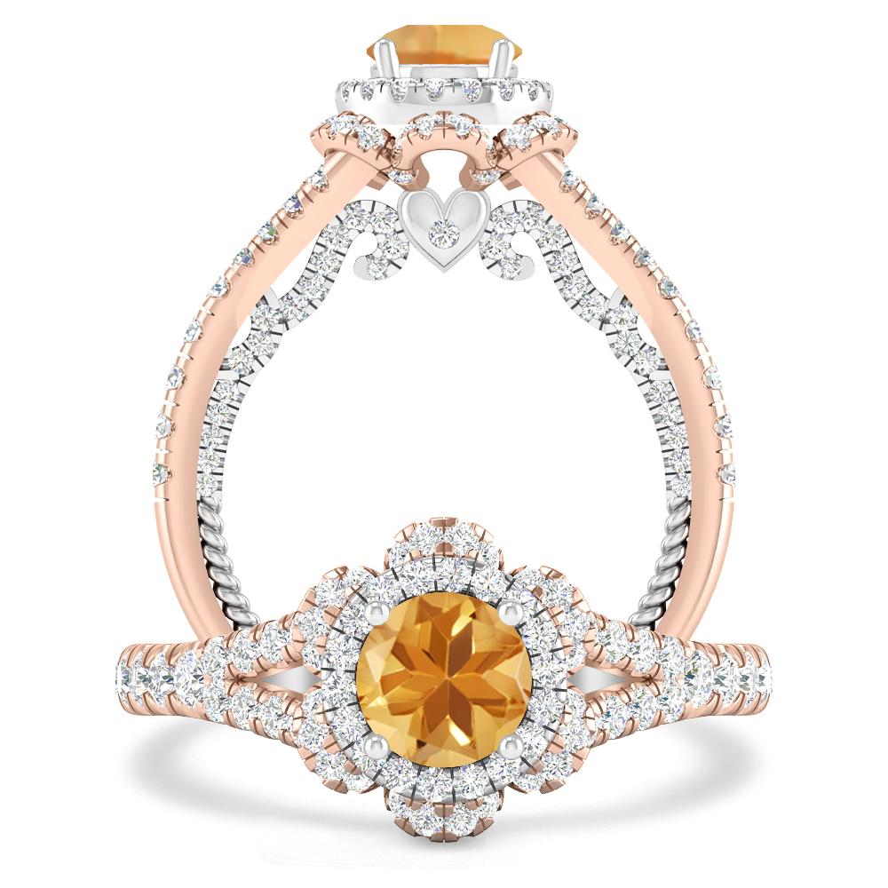 Rose Gold - Citrine