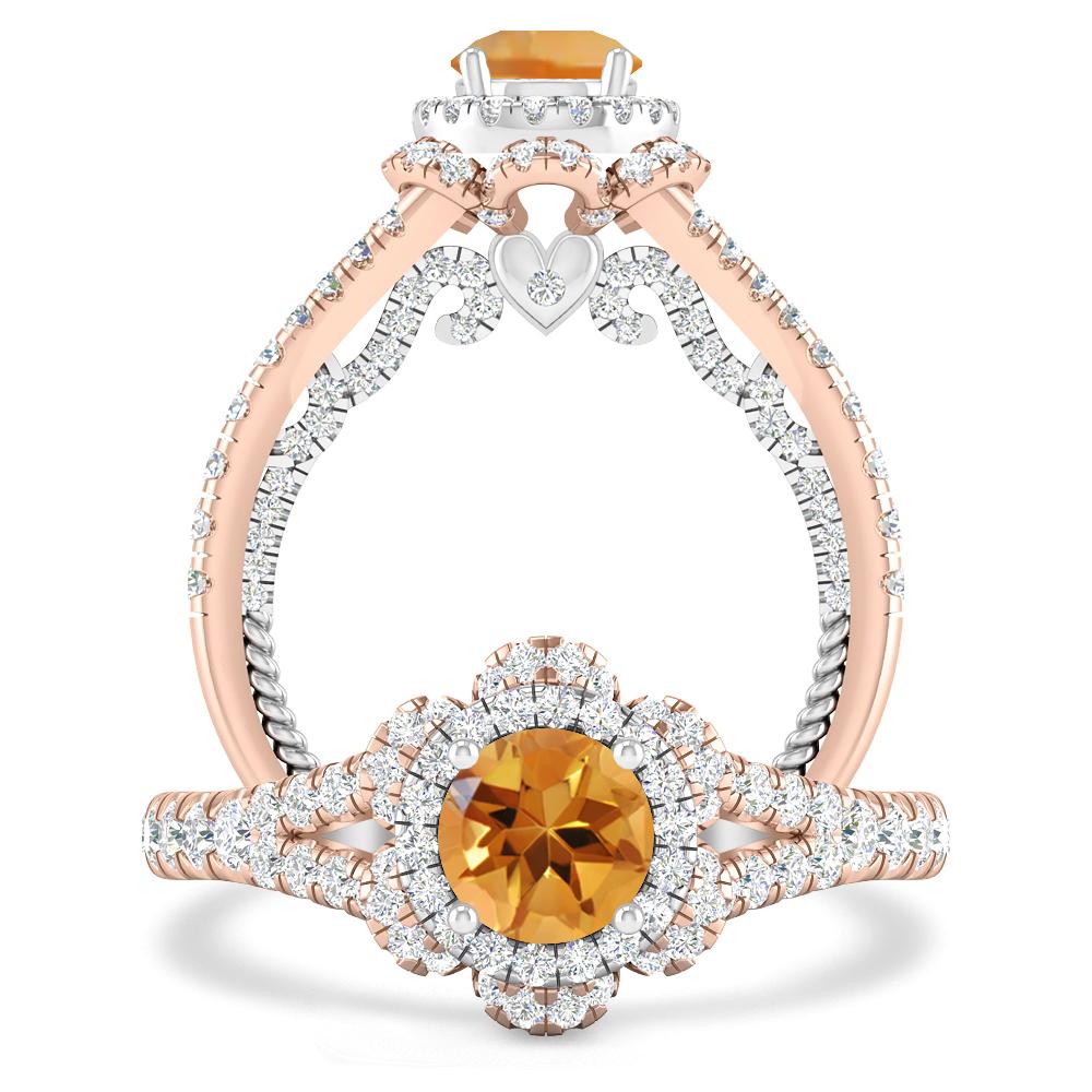 Rose Gold - Citrine