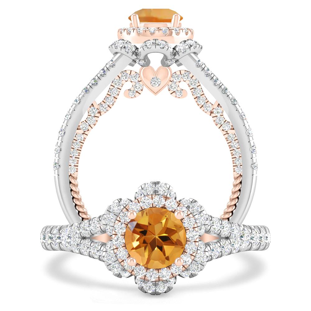 White Gold - Citrine