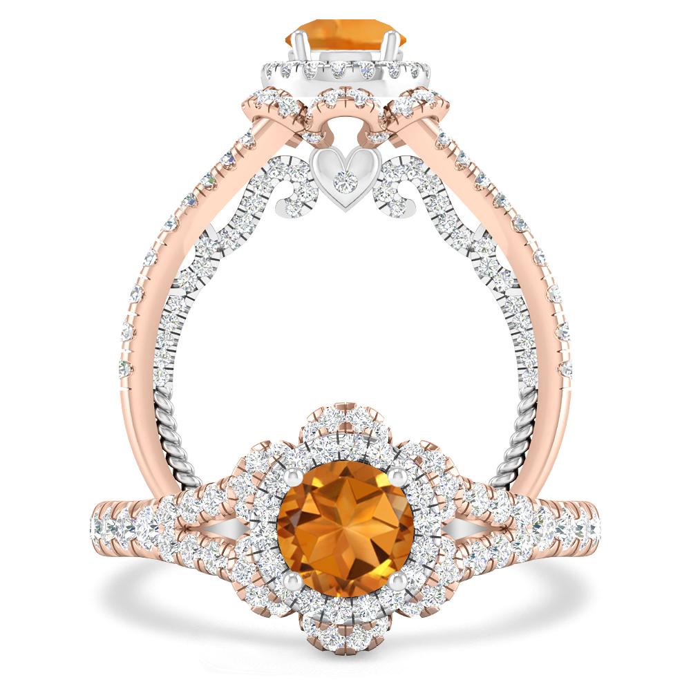 Rose Gold - Citrine