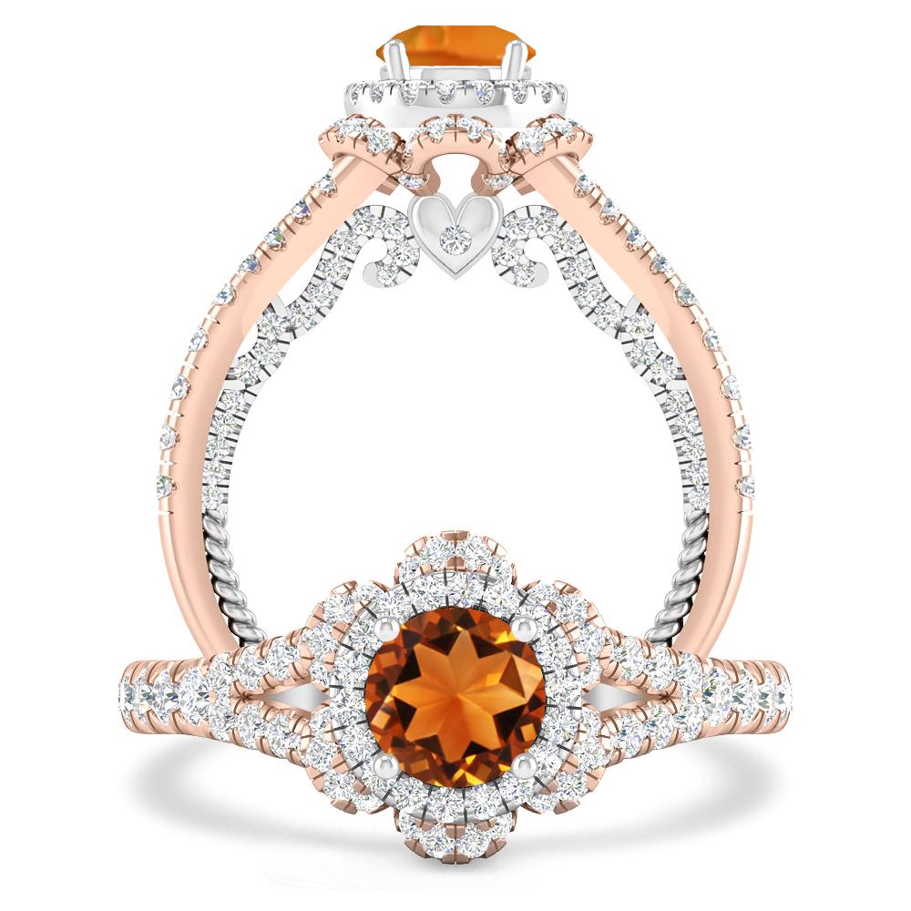 Rose Gold - Citrine