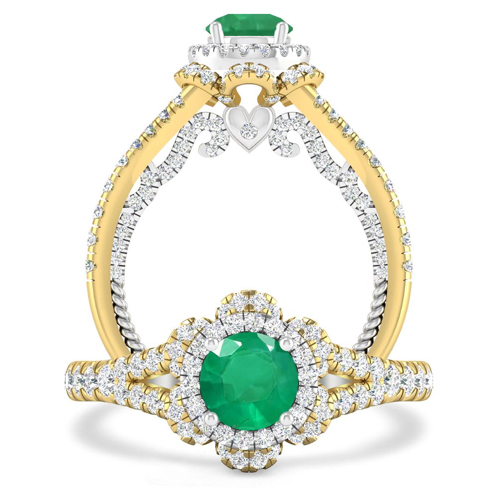 Yellow Gold - Emerald