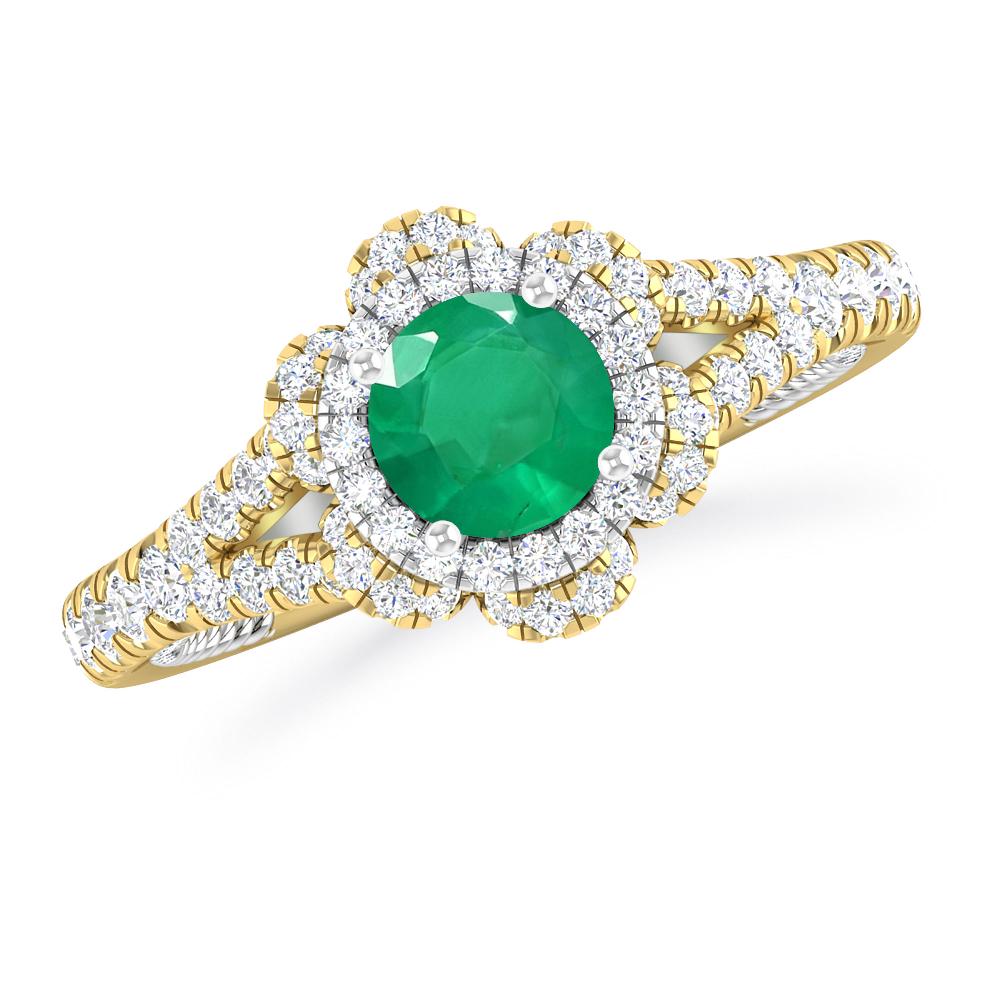 Yellow Gold - Emerald