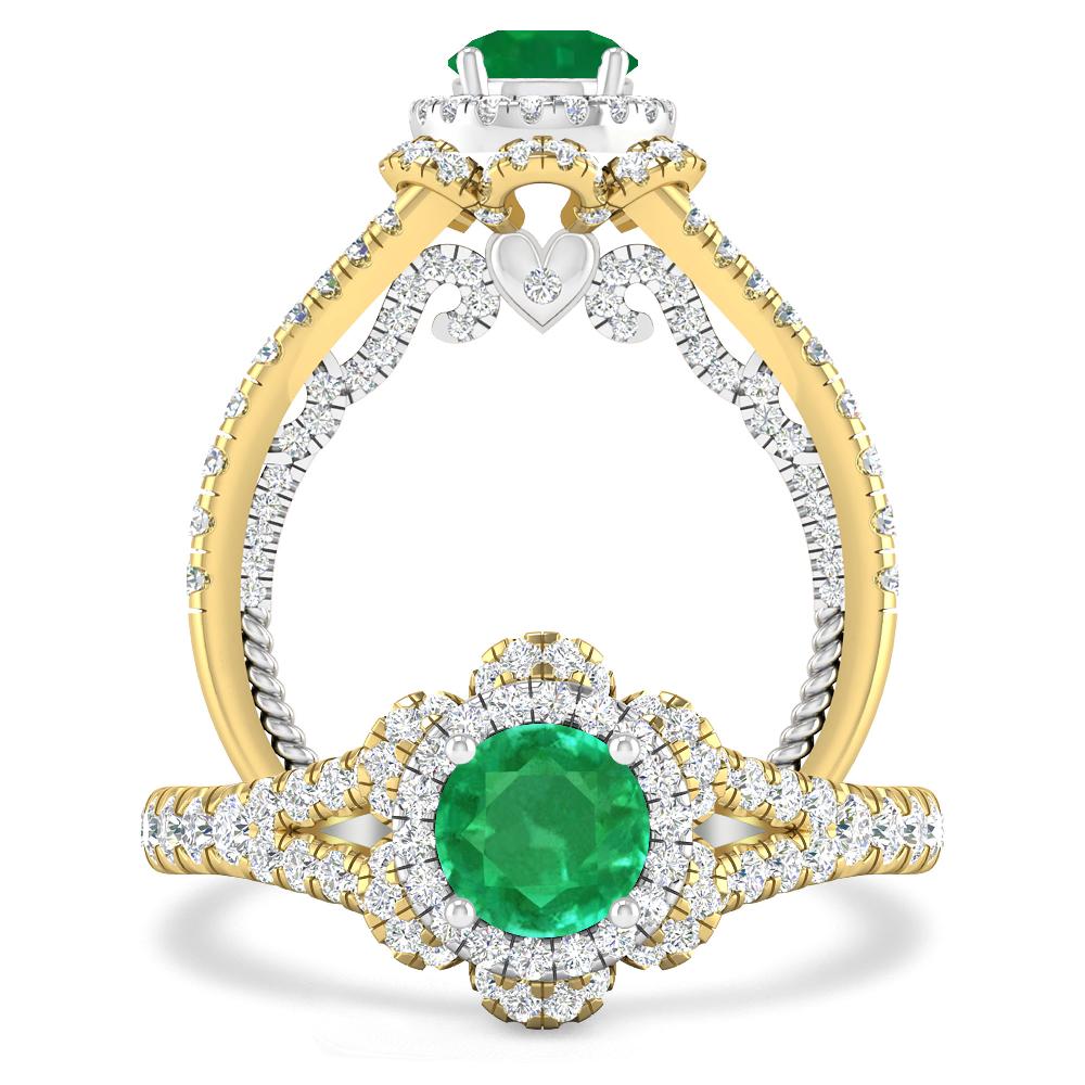 Yellow Gold - Emerald