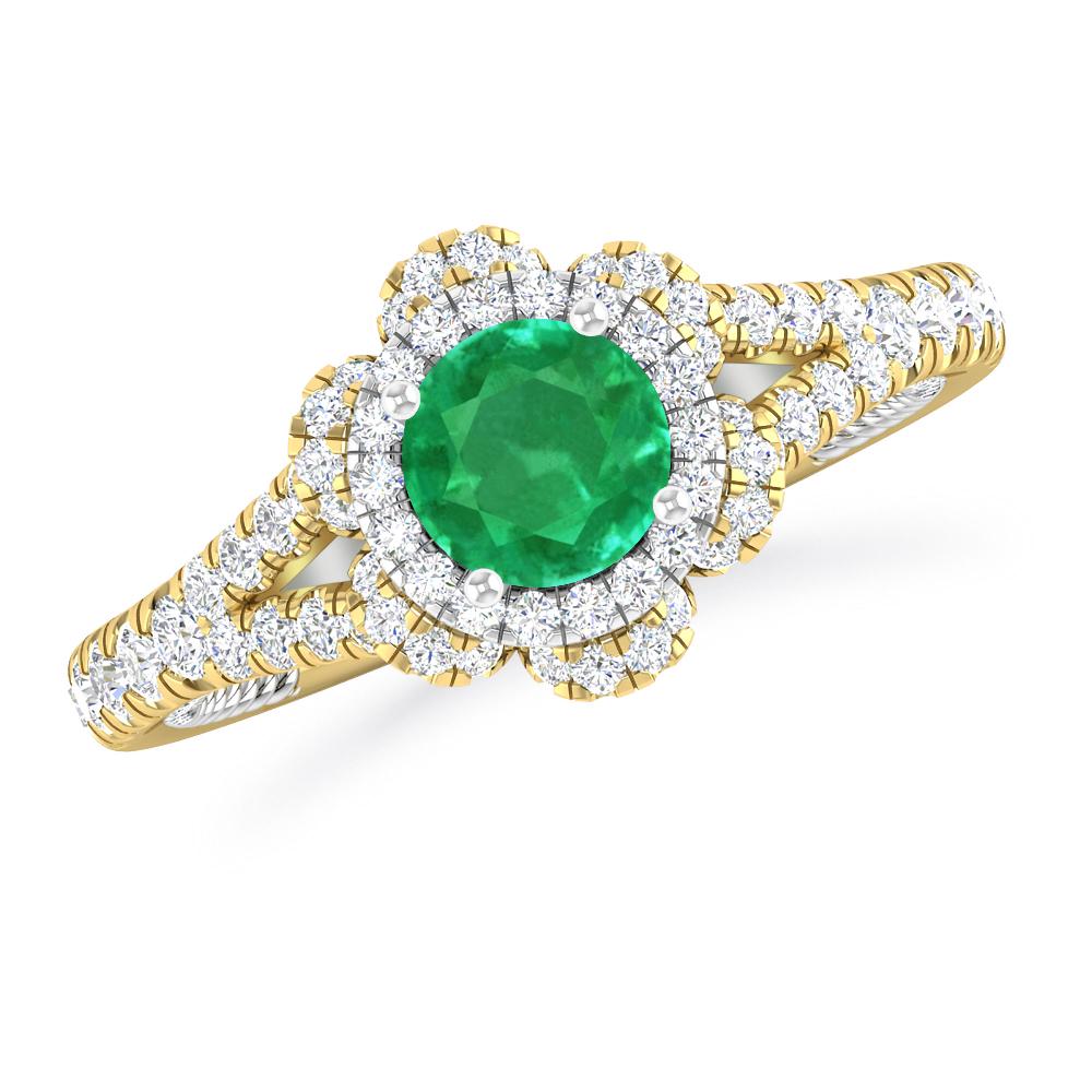 Yellow Gold - Emerald