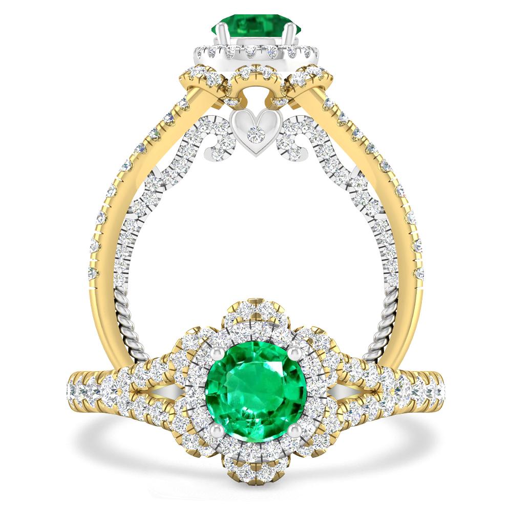 Yellow Gold - Emerald