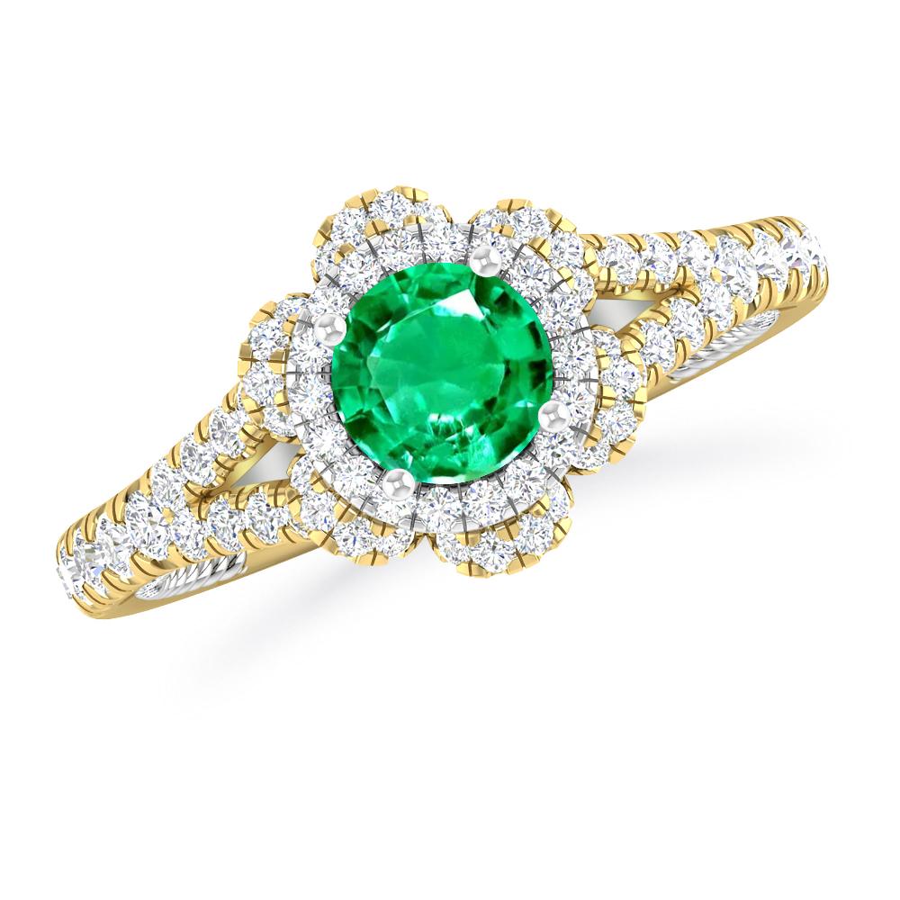 Yellow Gold - Emerald