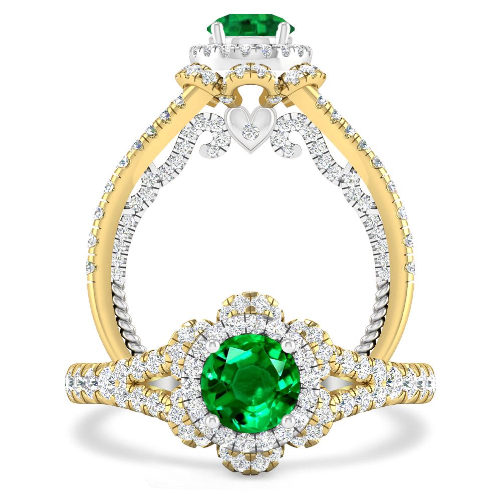 Yellow Gold - Emerald