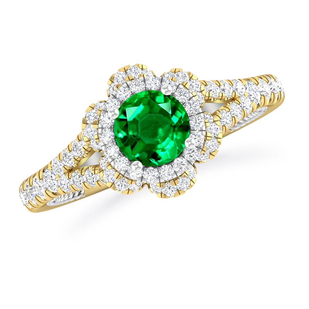 Yellow Gold - Emerald