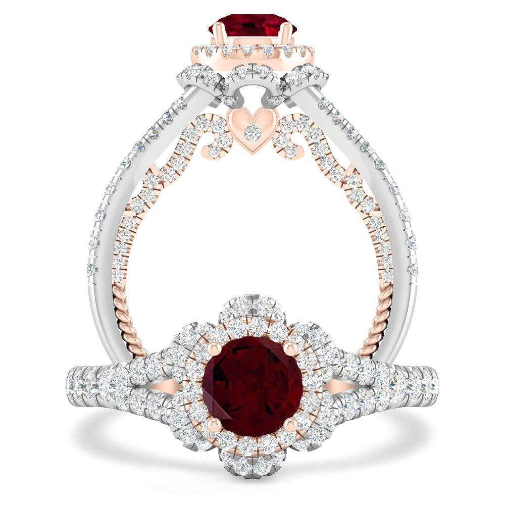 White Gold - Garnet