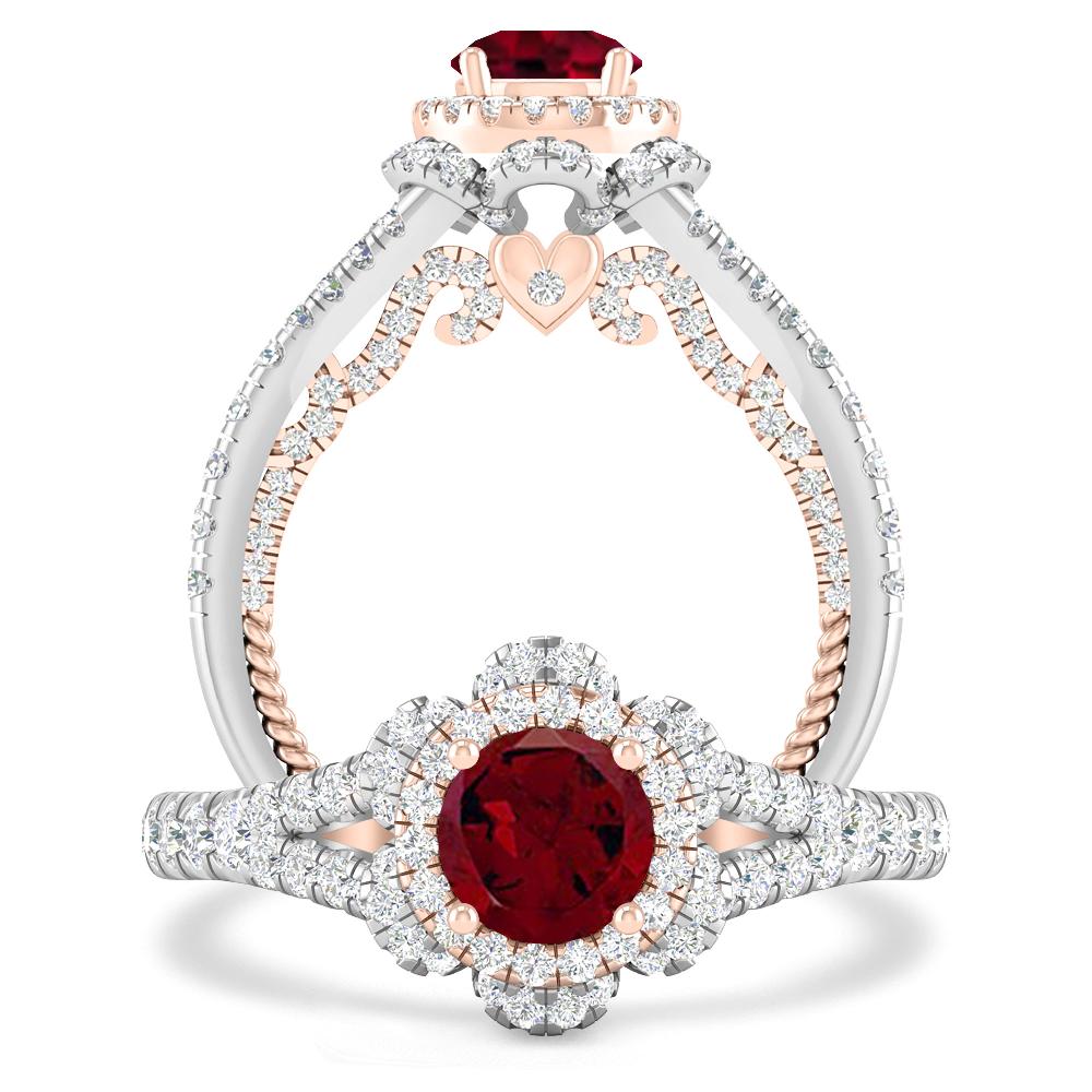 White Gold - Garnet