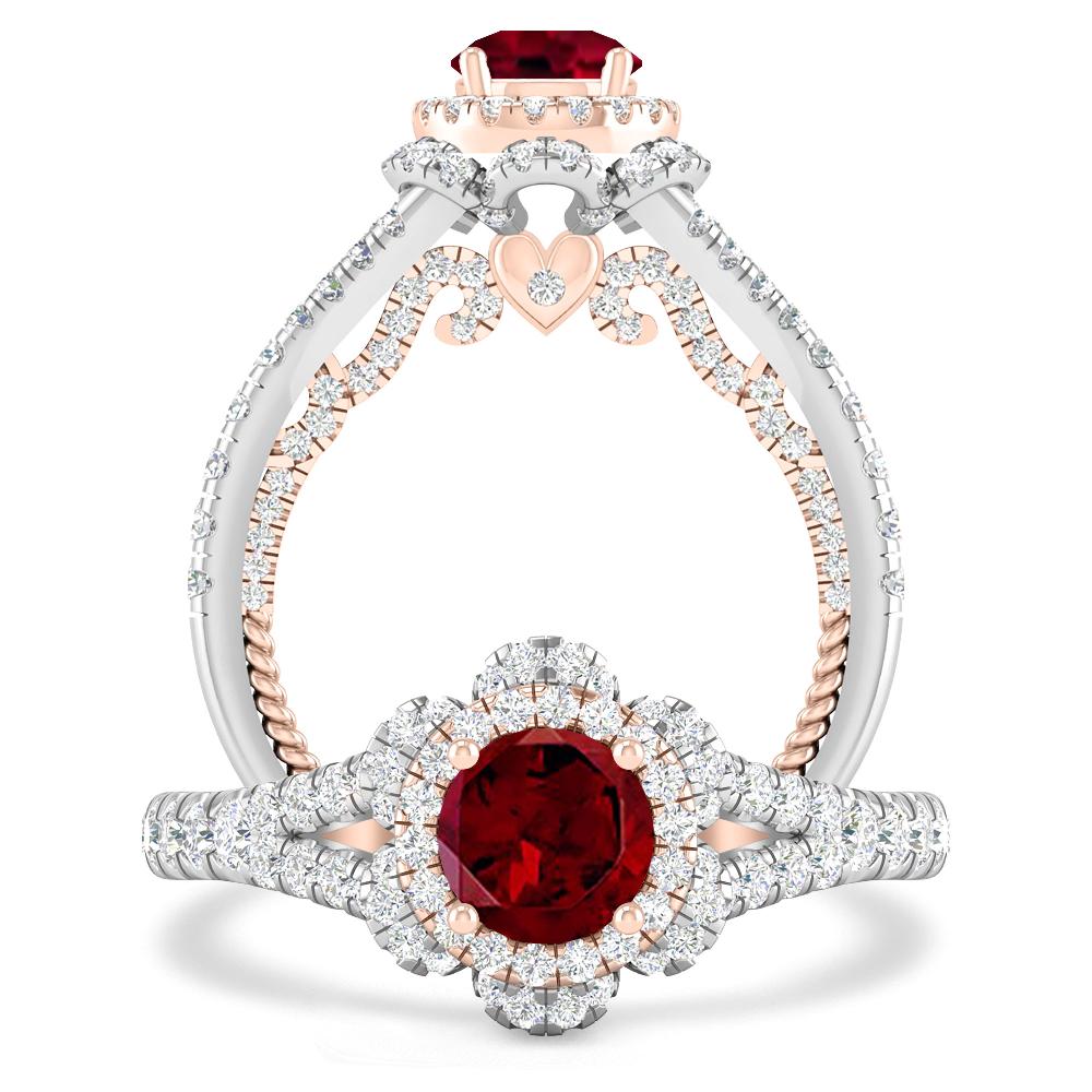 White Gold - Garnet