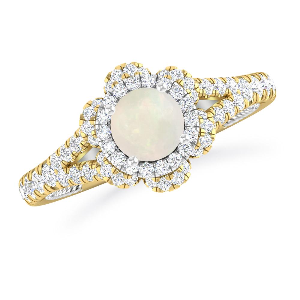 Yellow Gold - Opal