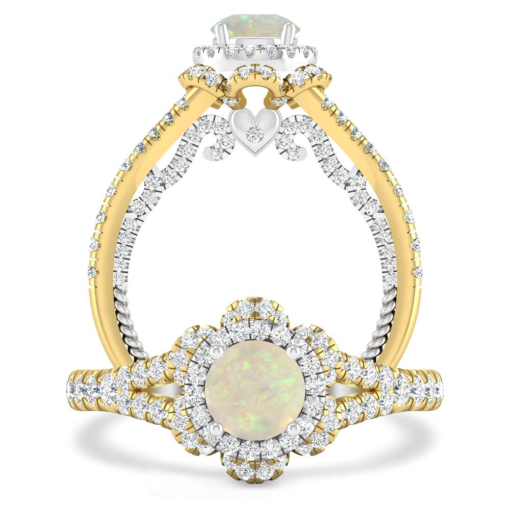 Yellow Gold - Opal