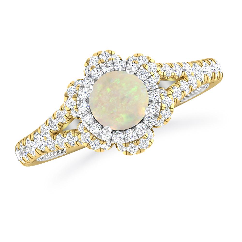 Yellow Gold - Opal