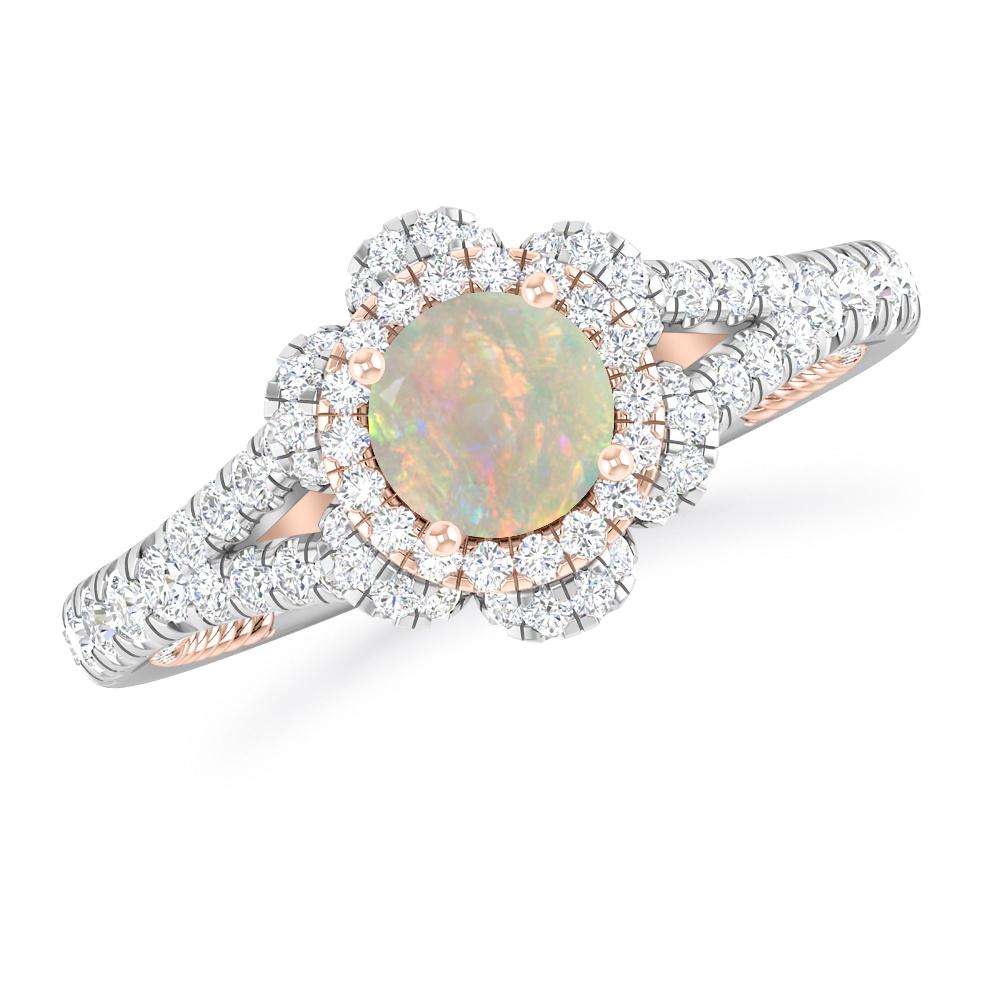 White Gold - Opal