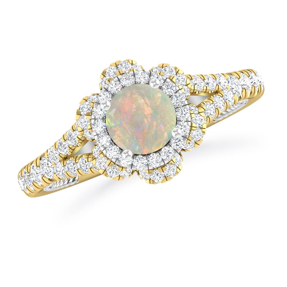 Yellow Gold - Opal