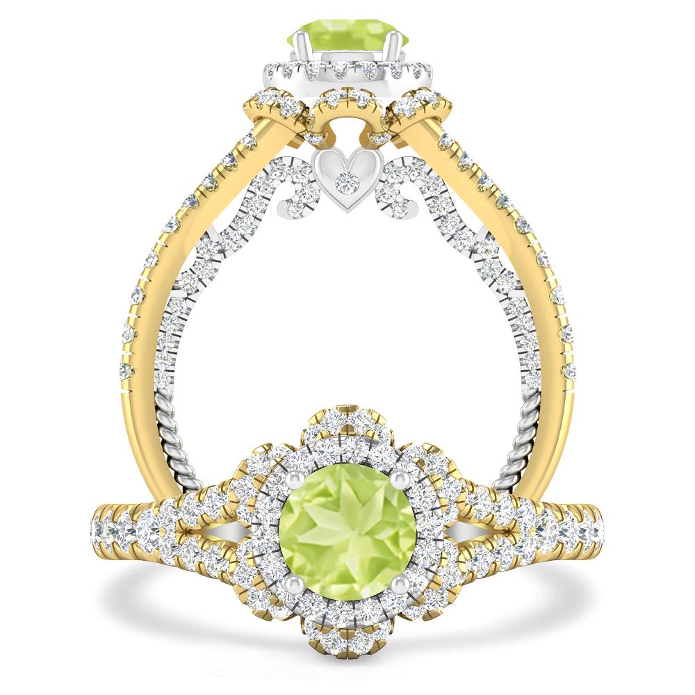 Yellow Gold - Peridot