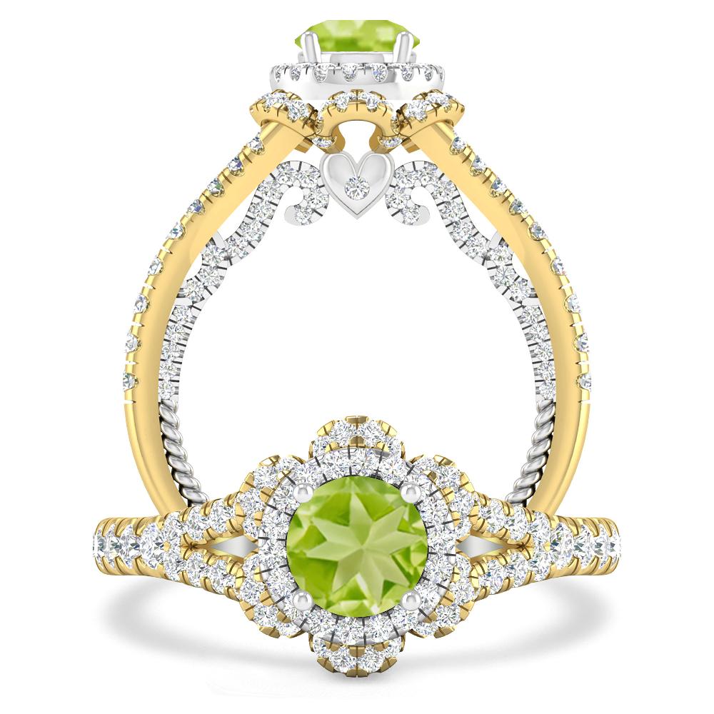 Yellow Gold - Peridot