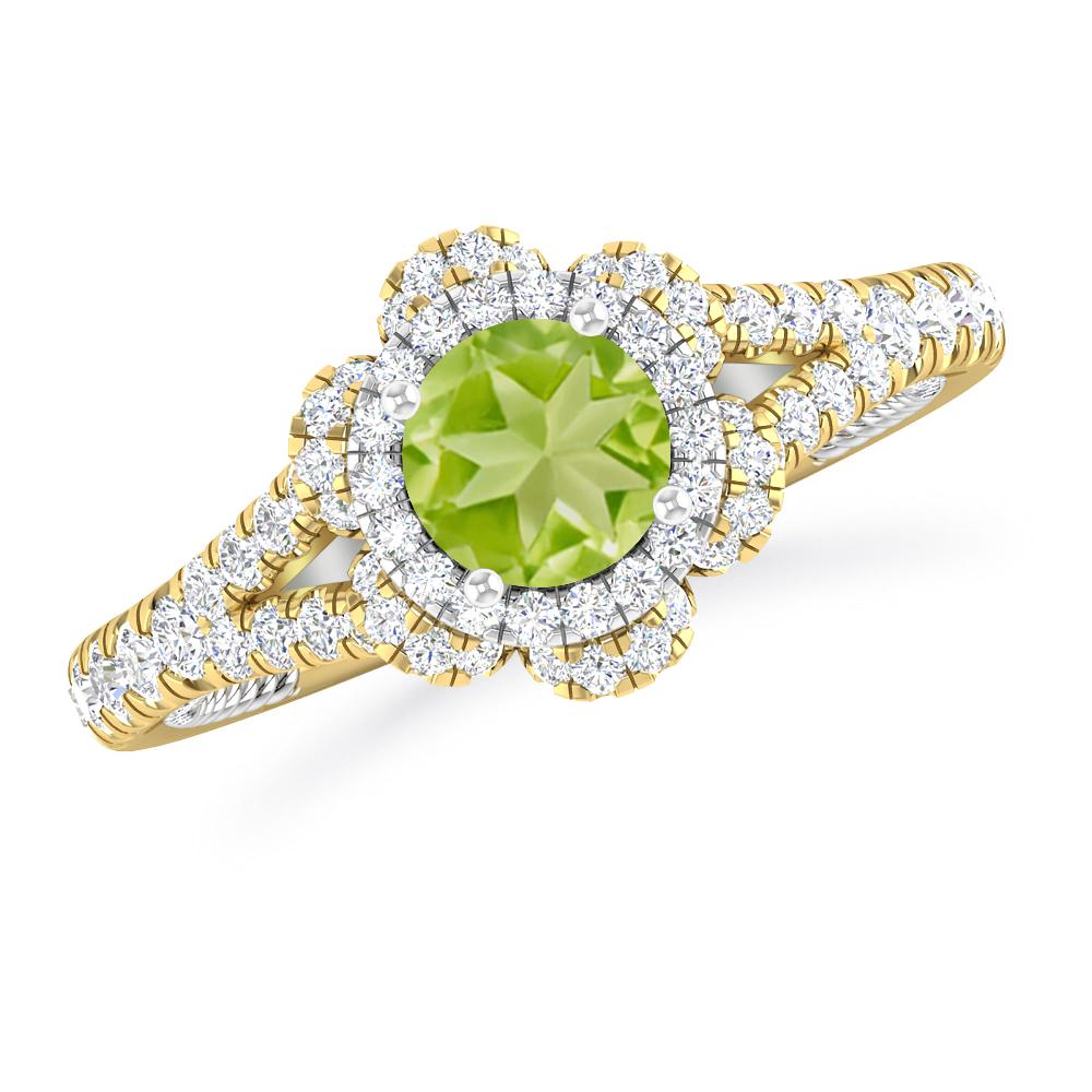 Yellow Gold - Peridot