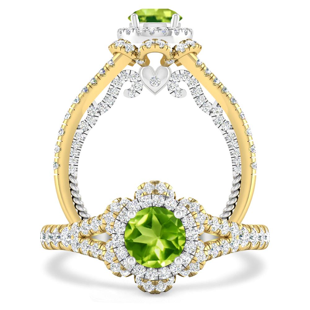 Yellow Gold - Peridot