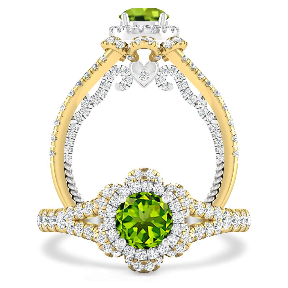 Yellow Gold - Peridot